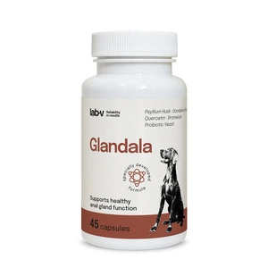 Lab-v Glandala - Soutien au bon fonctionnement des glandes périanales et du tube digestif pour chiens 45 capsules