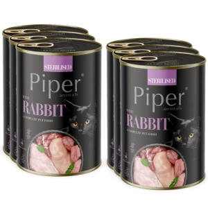 DOLINA NOTECI Piper pour chats stérilisés avec lapin 6x400g