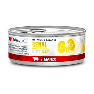 Aliment humide pour chat Disugual Veterinary RENAL au bœuf (adulte) 85 g