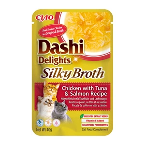 INABA Dashi Delights Bouillon Soyeux Poulet avec Thon et Saumon Recette 40g