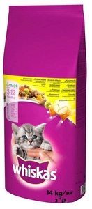 Croquette Chaton WHISKAS® au Poulet 14kg x2