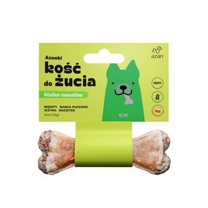 AZANKI Os à mâcher aux insectes et aux mûres pour chiens S/M 12 cm