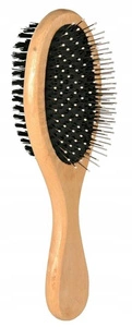 Trixie Brosse en bois double face pour chiens et chats 5x17cm  x2