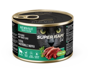 DOLINA NOTECI Super Rafi Cat P&F au foie d'oie et de dinde pour chats stérilisés 185 g