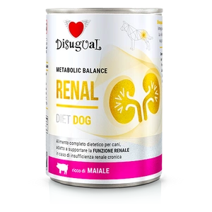 Aliment humide pour chien Disugual Veterinary RENAL Porc (adulte) 400g