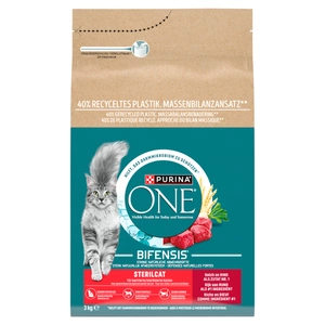 Purina One Cat Sterilcat Bœuf, croquettes pour chat 3 kg