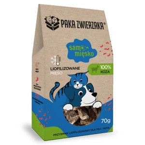 Paka Zwierzaka Seulement la viande CHÈVRE gourmandise lyophilisée 70g