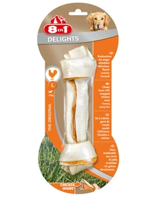 8in1 Delights Pro Dental Os à mâcher au poulet pour chiens L 1 pièce