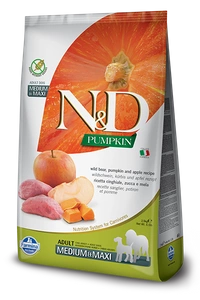 Farmina N&amp;D Pumpkin Grain Free Canine Adult Medium&amp;Maxi Boar&amp;Apple 12 kg