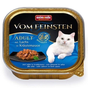 ANIMONDA Cat Vom Feinsten adulte NoGrain saumon, sauce aux fines herbes 100g