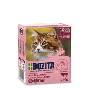 BOZITA Gelée de boeuf haché pour chat 370g