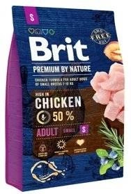 Brit Premium By Nature Adult S avec poulet 3kg x2