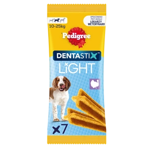 Pedigree Dentastix Light Friandises dentaires à mâcher pour chiens de race moyenne, 7 pièces - 98 g