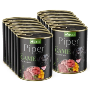 DOLINA NOTECI Piper pour chiens au cerf et à la citrouille 12x800g