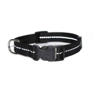 Dingo Reflex collier en sangle réfléchissante noir 28-48cm