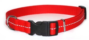 Dingo Reflex collier en sangle réfléchissante pour chien Rouge 28-48cm x2