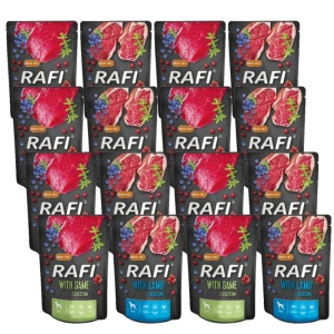 RAFI gibier pour chiens - sachet 300g (emballage noir) 16x300g