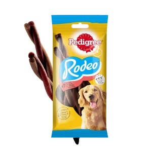 Pedigree Rodeo Gâteries pour chiens de plus de 4 mois avec du boeuf 122g