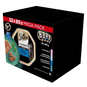 Barquettes SHEBA Classics Saveurs Poisson 32x85g