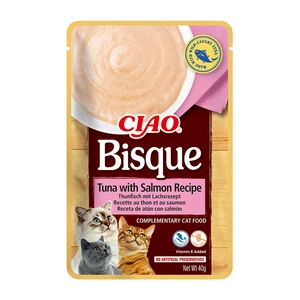 INABA Cat Ciao Bisque - aliment complémentaire pour chats au thon et au saumon 40g