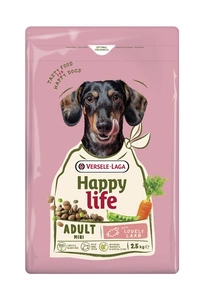 VERSELE-LAGA Happy Life Adulte Mini Agneau 2,5 kg - aliment pour chiens adultes de petite taille à base d'agneau
