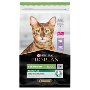 PRO PLAN Sterilised Renal Croquettes pour chat riches en dinde 10kg x2