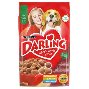 PURINA Darling avec un délicieux mélange de bœuf et de poulet 10 kg