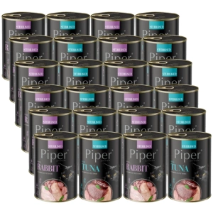 DOLINA NOTECI Piper pour chats stérilisés au thon/au lapin 24x400g