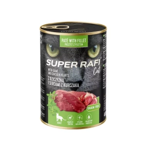 DOLINA NOTECI Super Rafi Cat P&F au venaison et aux cœurs de poulet 400g