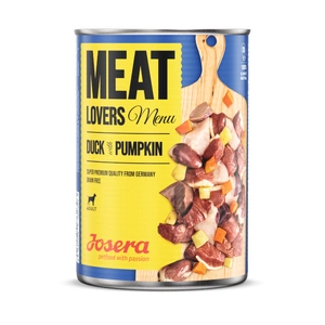 JOSERA Menu Carreaux de viande Canard au potiron 400g