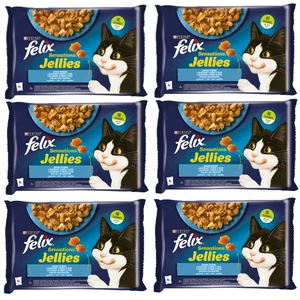 FELIX Sensations Saveurs de poisson en gelée 12x(4x85g)