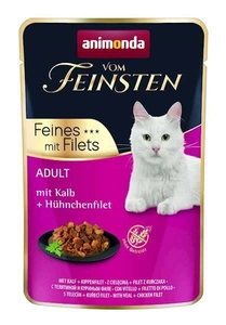 ANIMONDA Cat Vom Feinsten Adulte veau + filet de poulet sachet 85g