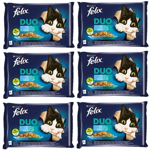 FELIX Duo Saveurs de poisson en gelée 12x(4x85g)
