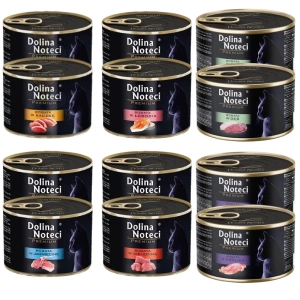 DOLINA NOTECI Premium pour chats Mix saveur 12x185g