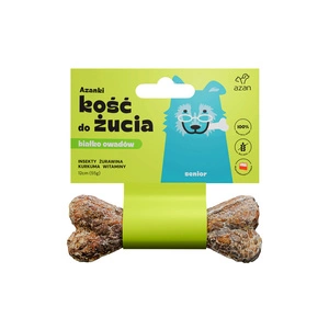 AZANKI Os à mâcher aux insectes pour chiens seniors 12 cm