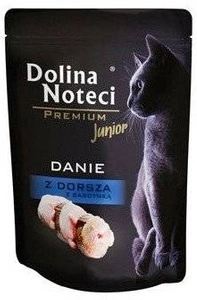 Dolina Noteci Premium Junior Plat de morue avec sardine 85g x12