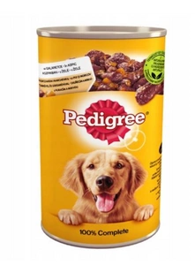PEDIGREE Adult boîte 1200g - aliment complet humide pour chiens adultes, avec du poulet en gelée x6
