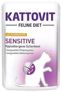 Kattovit Sensitive poulet+dinde sachet de 85g