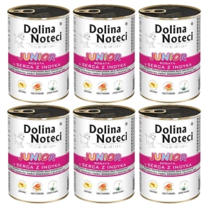 Dolina Noteci Premium Junior Riche en Cœurs de Dinde 6x400g
