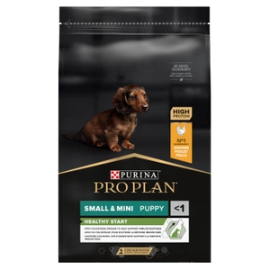 PRO PLAN Healthy Start Small & Mini Puppy aliments pour chiots riches en poulet 7kg x2