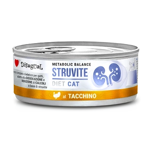 Disugual Aliment humide pour chat adulte STRUVITE à la dinde (vétérinaire) 85 g