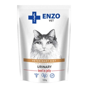 ENZO VET Urinaire avec bœuf en gelée pour chats 100g x24