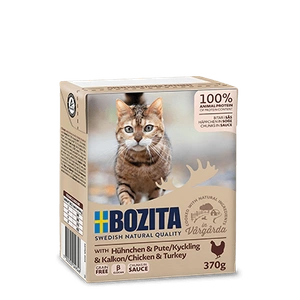 BOZITA Cat Poulet et dinde en sauce 370g