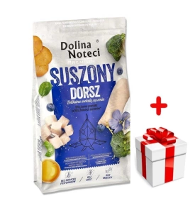 DOLINA NOTECI Premium Dorsz- karma suszona dla psa 9kg+Surprise