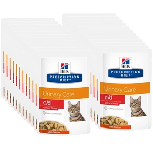 HILL'S PD Prescription Diet Feline c/d Stress urinaire Poulet sachet de 24x 85g