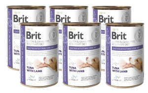BRIT GF Veterinary Diets Dog Gastrointestinal Low Fat 6x400g- nourriture humide pour chiens