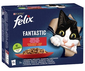 FELIX Fantastique saveurs de la campagne en gelée : 12x85g