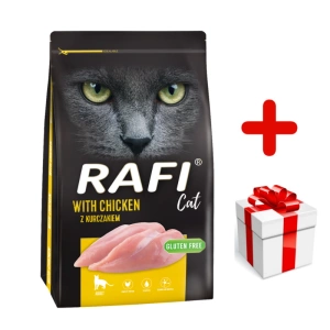 Dolina Noteci Rafi Croquettes pour chat au poulet 7kg+Surprise