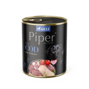 DOLINA NOTECI Piper pour chiens avec morue et tomates 800g