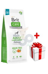 BRIT CARE Dog Grain-free Adult Large Breed Salmon 12kg+Surprise